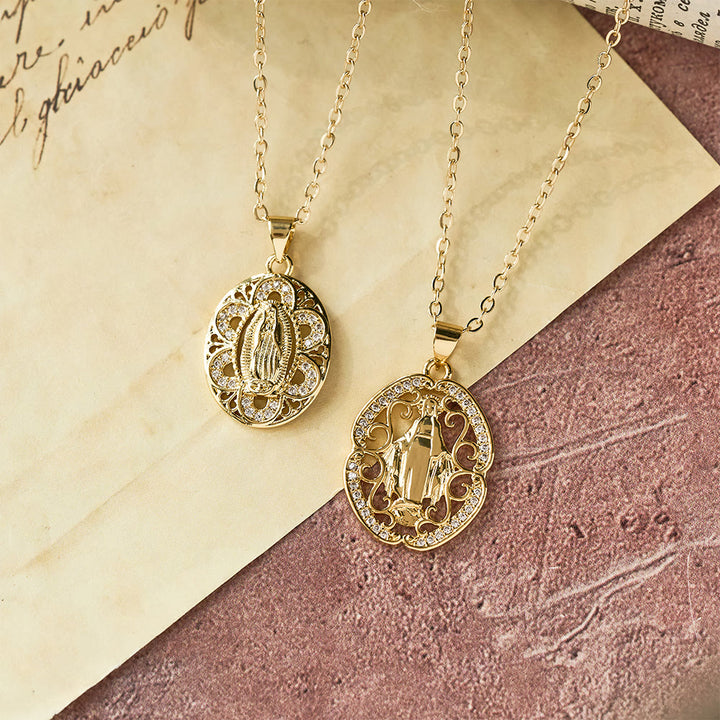 Christianartworkshop Our Lady Three-Design Necklace: Steady Companion for Quiet Routines - image 3