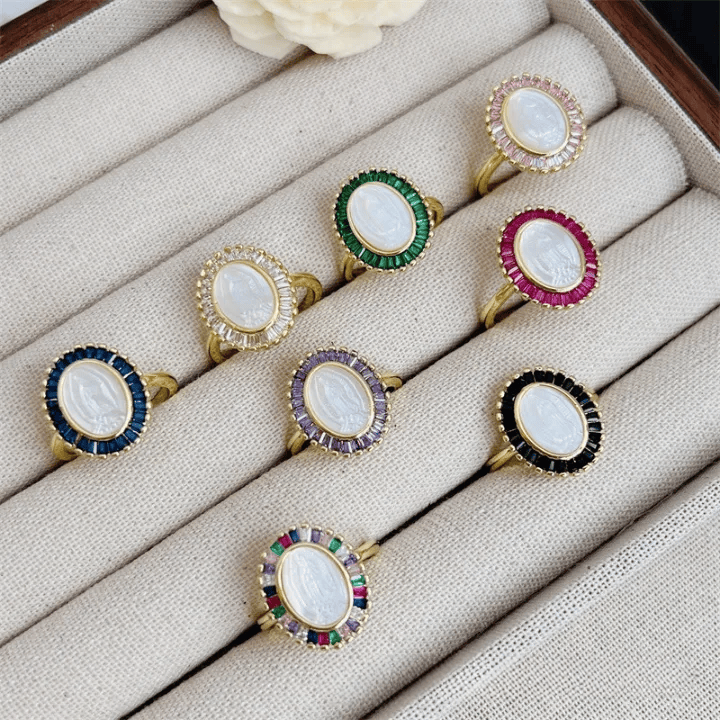 FREE Today: Multi-Tone Zircon Our Lady Ring: Soothing Grace for Busy Days - image 1