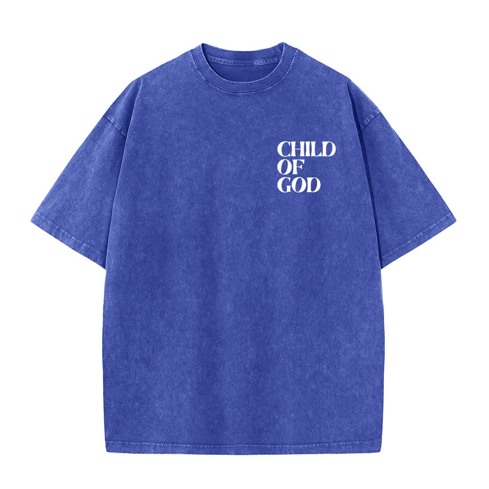 Christianartworkshop Child of God Graphic Unisex Washed T-Shirt - image 10
