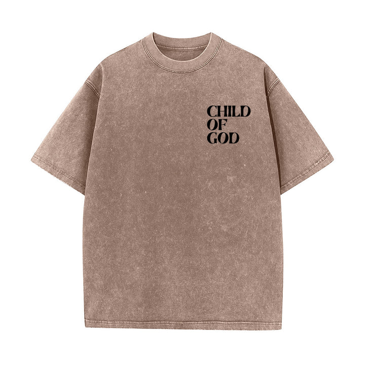 Christianartworkshop Child of God Graphic Unisex Washed T-Shirt - image 8