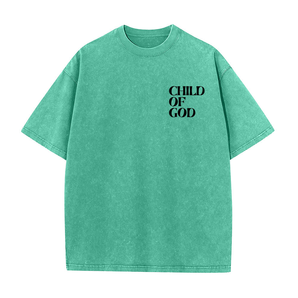 Christianartworkshop Child of God Graphic Unisex Washed T-Shirt - image 14