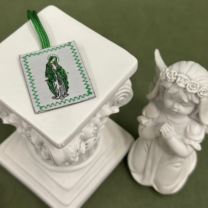 Christianartworkshop Sacred Jesus & Our Lady Scapular: Tender Reminder of Her Care - G - image 7