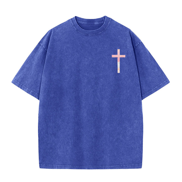 Christianartworkshop His Mercies Are New Double Sided Unisex Washed Christian T-Shirt - image 6