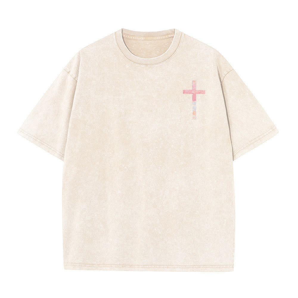 Christianartworkshop His Mercies Are New Double Sided Unisex Washed Christian T-Shirt - image 8