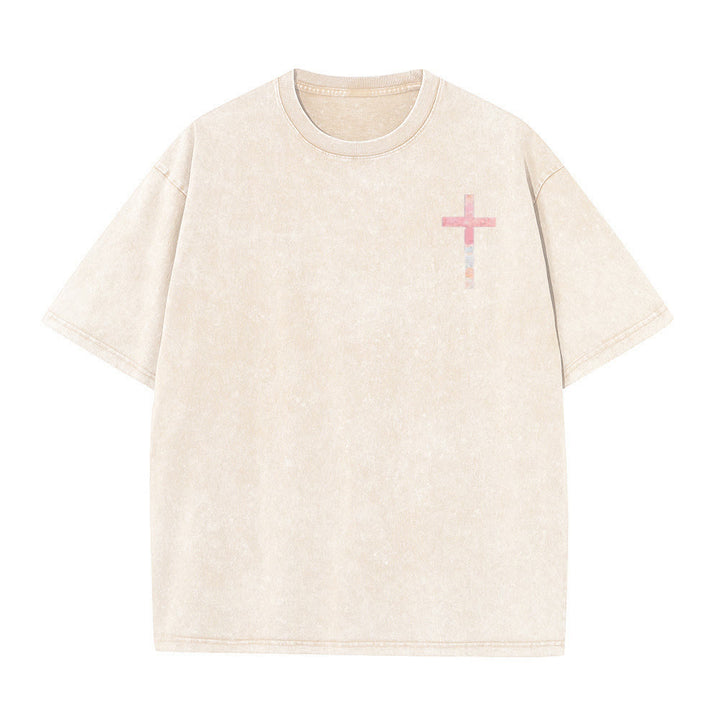 Christianartworkshop His Mercies Are New Double Sided Unisex Washed Christian T-Shirt - image 8