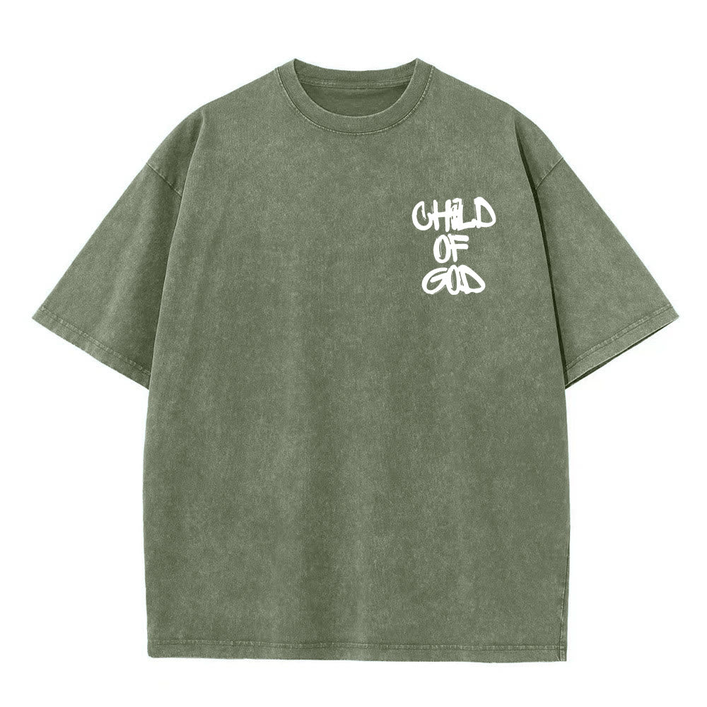Christianartworkshop "CHILD OF GOD" Washed T-Shirt - image 13