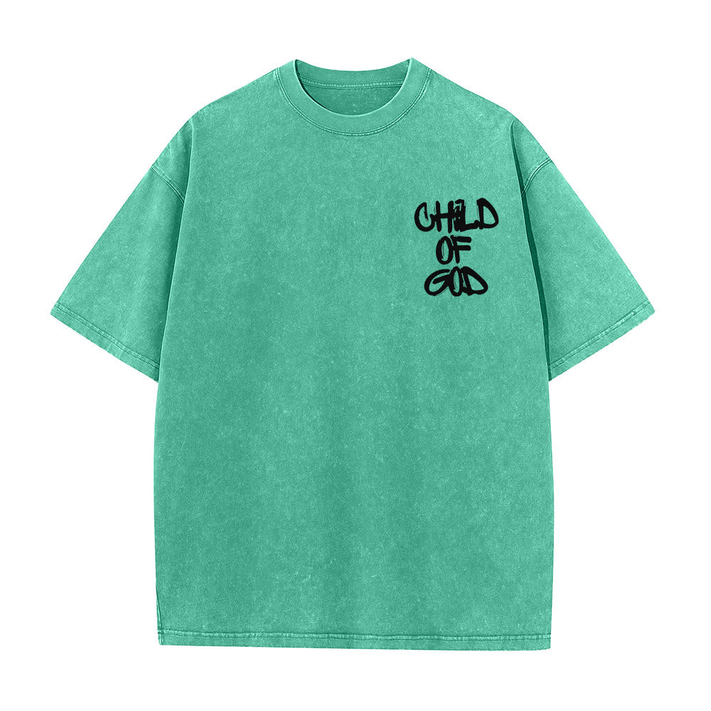 Christianartworkshop "CHILD OF GOD" Washed T-Shirt - image 14