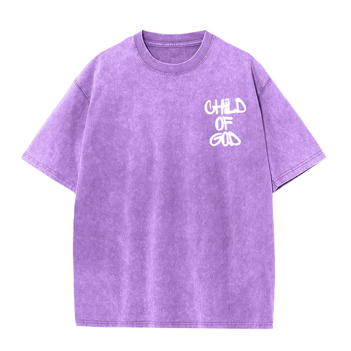 Christianartworkshop "CHILD OF GOD" Washed T-Shirt - image 20