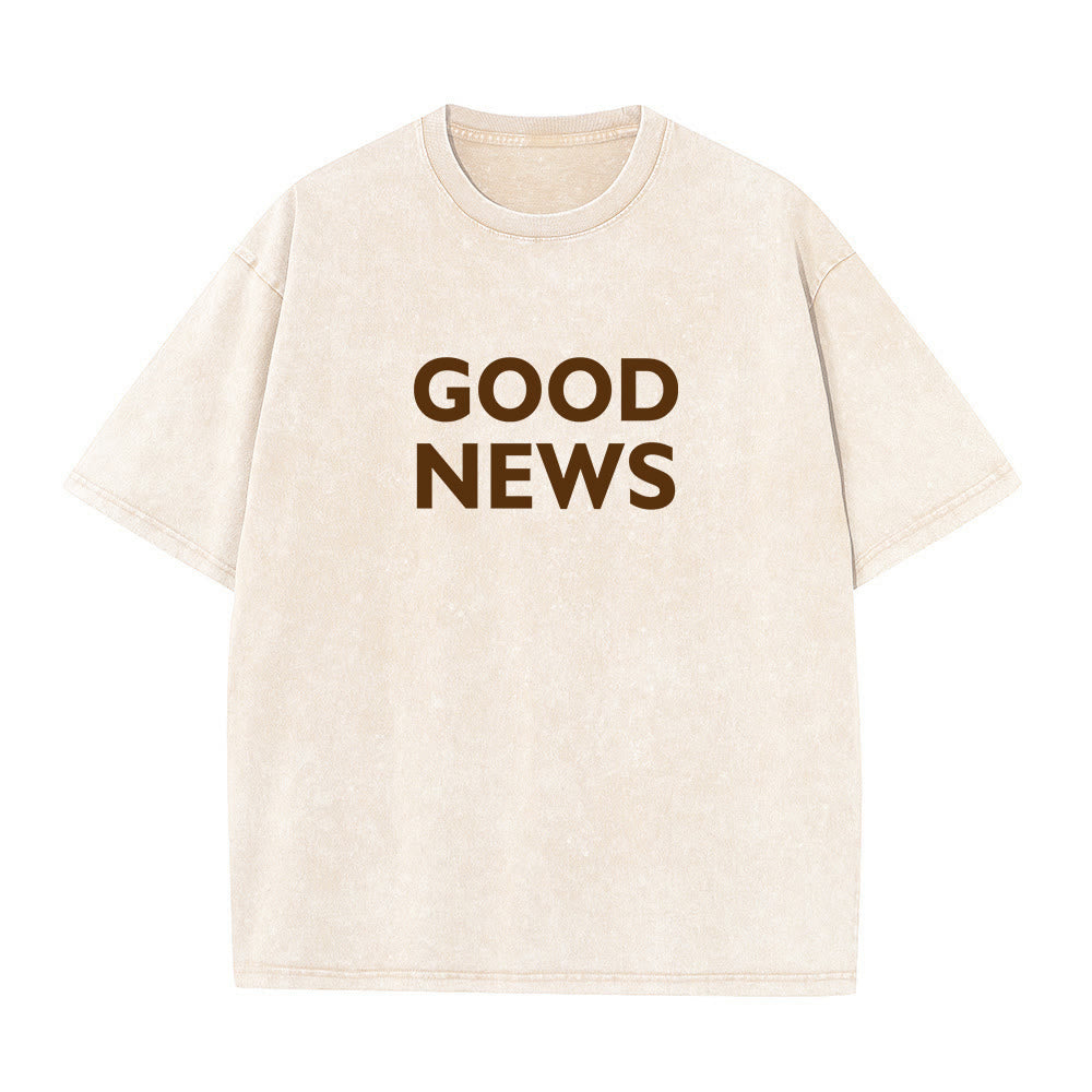 Christianartworkshop "For God So Loved the World" Unisex Washed T-Shirt - image 21