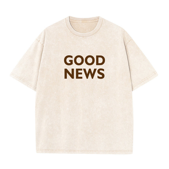 Christianartworkshop "For God So Loved the World" Unisex Washed T-Shirt - image 21