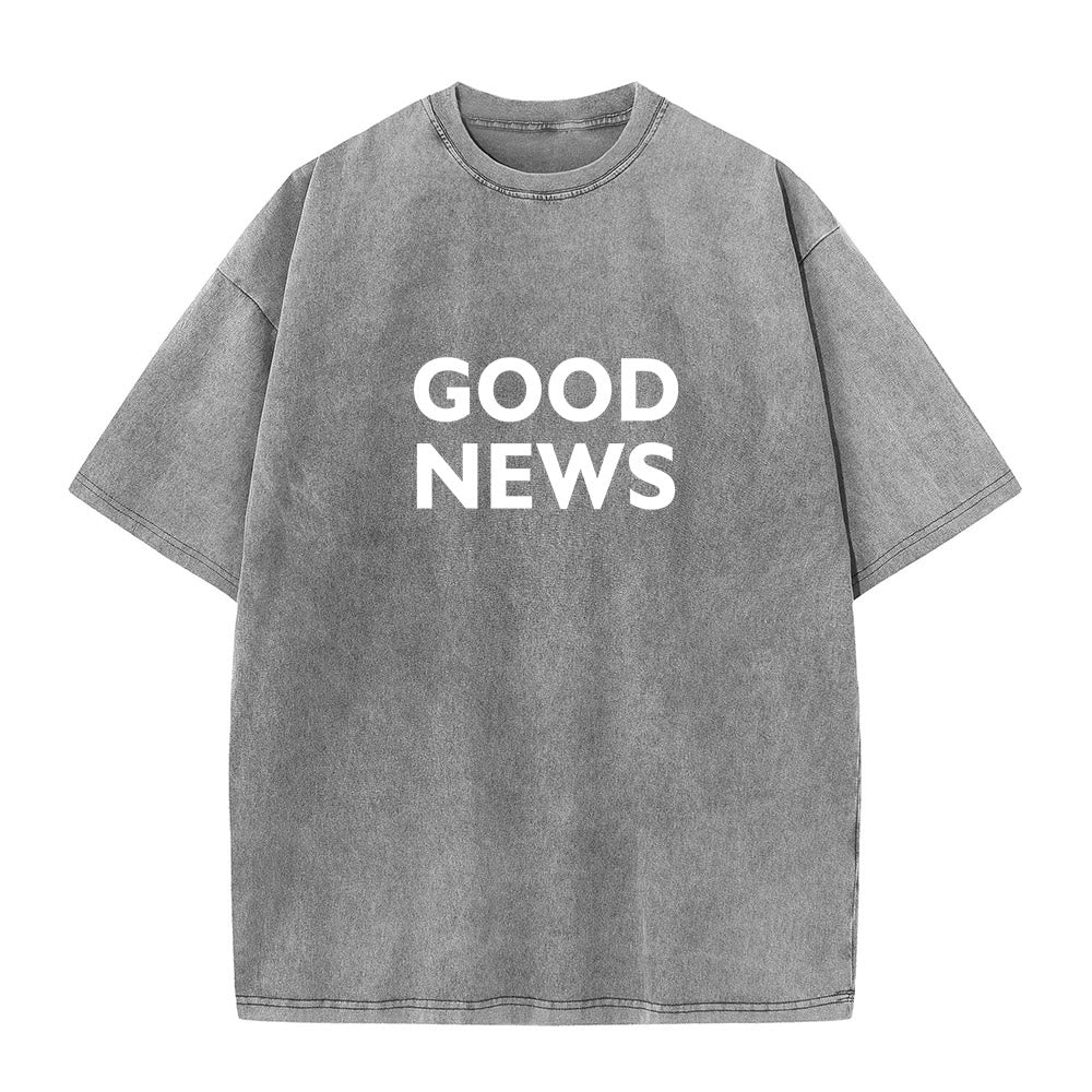 Christianartworkshop "For God So Loved the World" Unisex Washed T-Shirt - image 9