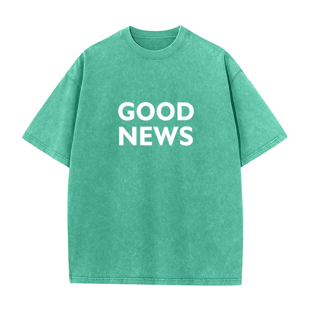 Christianartworkshop "For God So Loved the World" Unisex Washed T-Shirt - image 20