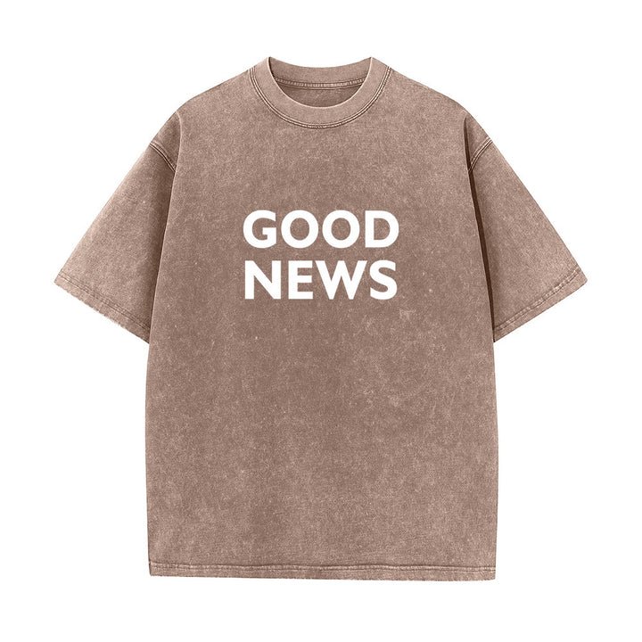 Christianartworkshop "For God So Loved the World" Unisex Washed T-Shirt - image 15