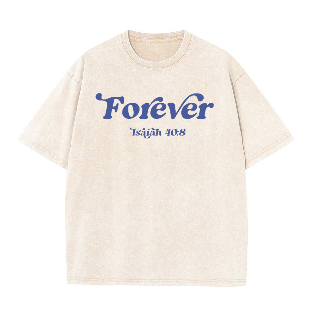 Christianartworkshop Eternal Word of God Unisex Washed T-Shirt - image 8