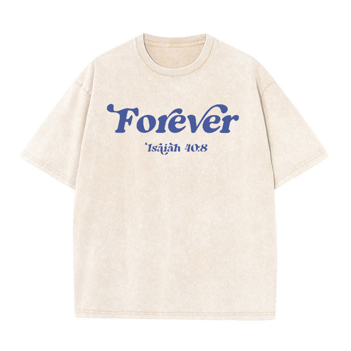 Christianartworkshop Eternal Word of God Unisex Washed T-Shirt - image 8