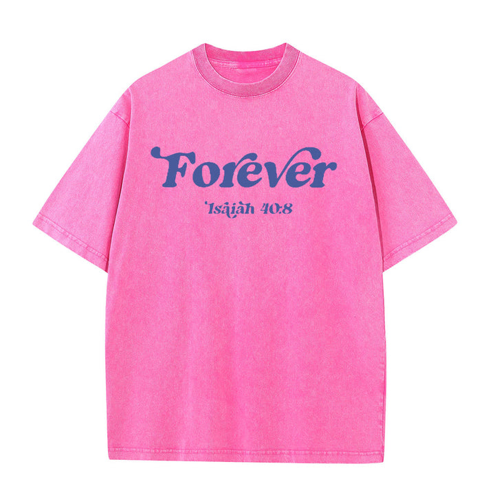 Christianartworkshop Eternal Word of God Unisex Washed T-Shirt - image 4