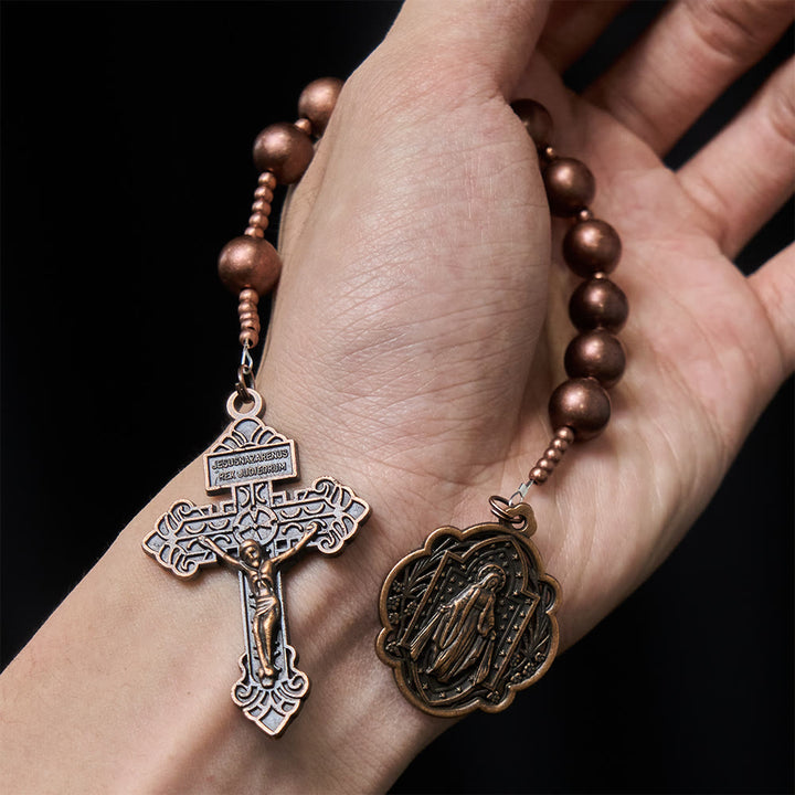 Christianartworkshop The Four Protect Battle Beads Pocket Rosary Series in 4 Warrior Finishes - image 18