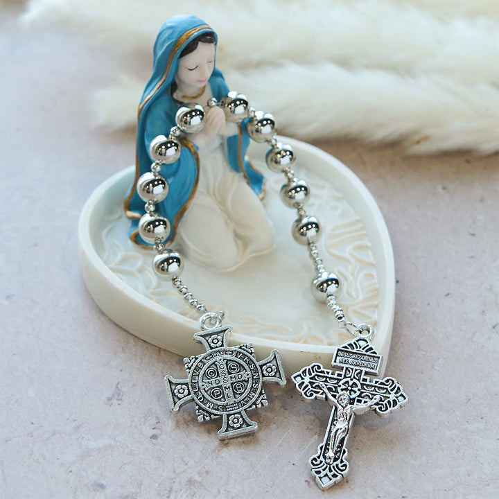 Christianartworkshop The Four Protect Battle Beads Pocket Rosary Series in 4 Warrior Finishes - image 6