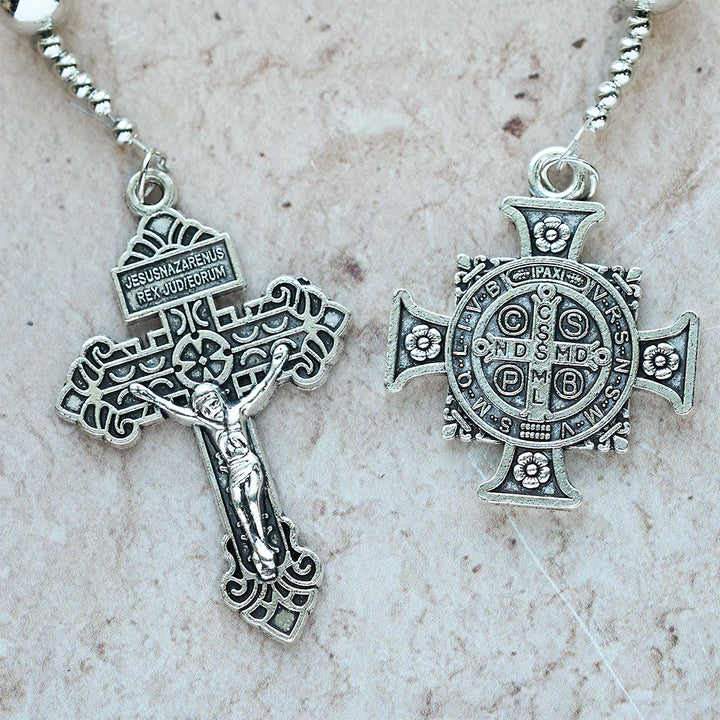 Christianartworkshop The Four Protect Battle Beads Pocket Rosary Series in 4 Warrior Finishes - image 8