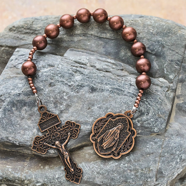 FREE Today: The Four Protect Battle Beads Pocket Rosary Series in 4 Warrior Finishes - Copper - image 17
