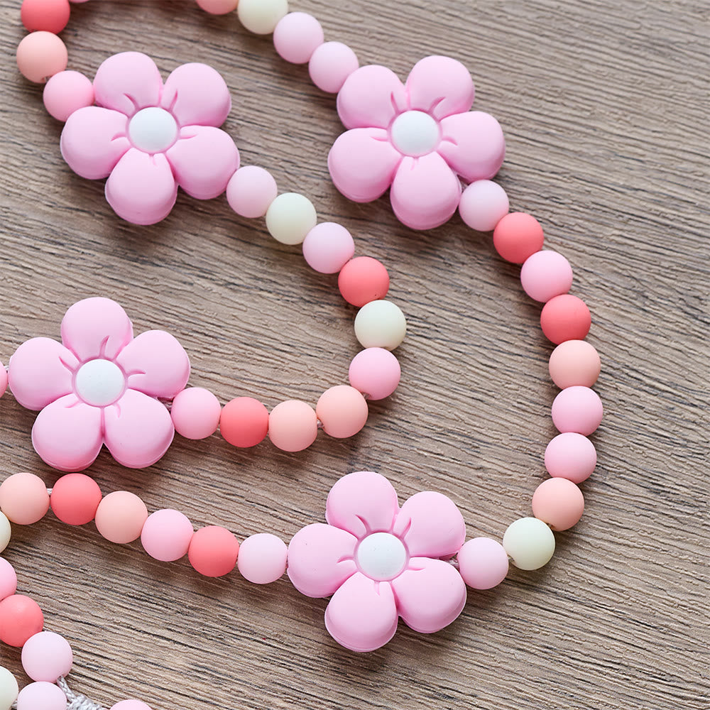 FREE Today: Colorful Children Rosary Beads Set: Soft Silicone Flowers in Pink Purple Blue for First Prayer - image 6