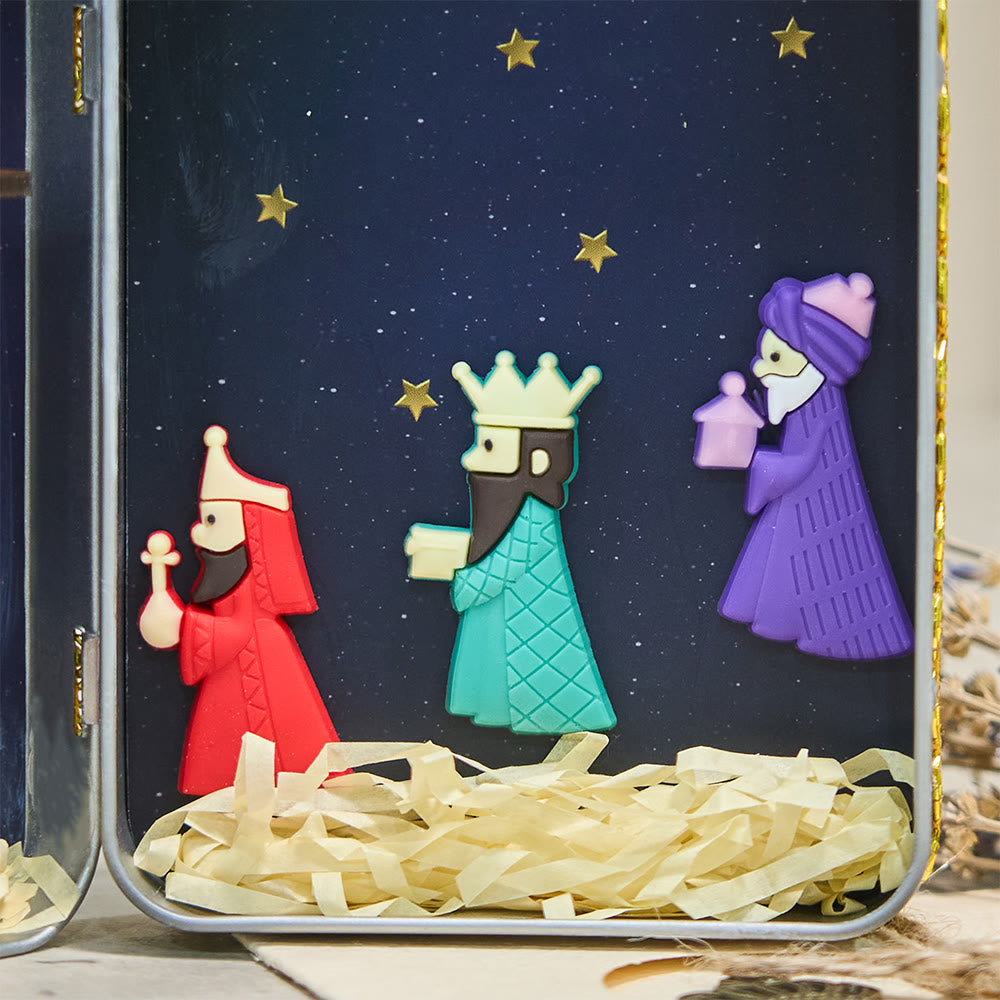 Christianartworkshop Tin Nativity Scene: A Compact Celebration of Christmas Faith & Story - image 2