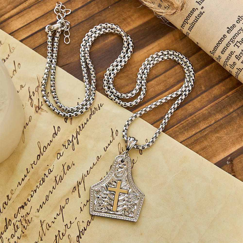 Christianartworkshop Ornate Cross Pendant Necklace: Steadfast Faith for Daily Wear - image 8