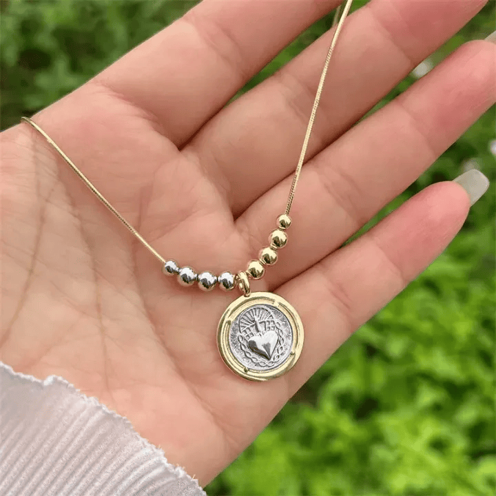 Christianartworkshop Sacred Heart/ St.Jude/ St. Benedict Pendant Necklace: Quiet Reminder of Their Steady Care - Sacred Heart - image 4