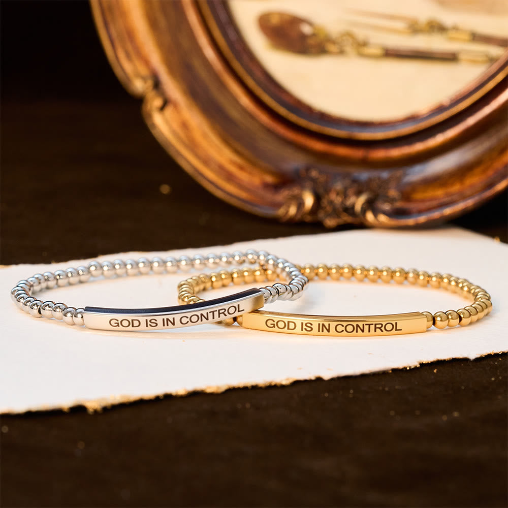 Christianartworkshop GOD IS IN CONTROL Beaded Bracelet: His Sovereignty for Daily Wear - image 2