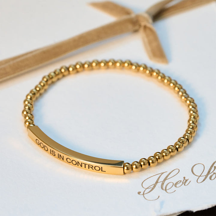 Christianartworkshop GOD IS IN CONTROL Beaded Bracelet: His Sovereignty for Daily Wear - image 5