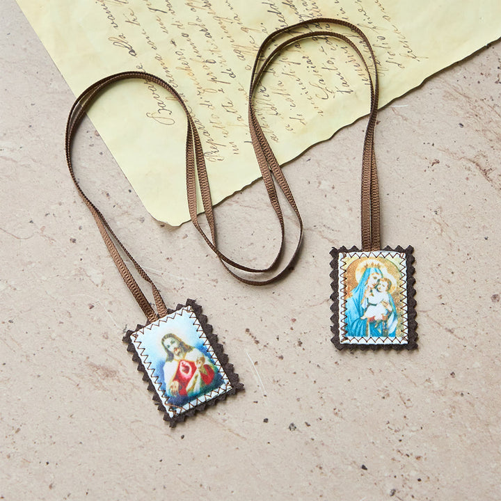 Christianartworkshop Sacred Heart and Madonna Scapular – A Dual Devotion to Jesus and Mary - image 6