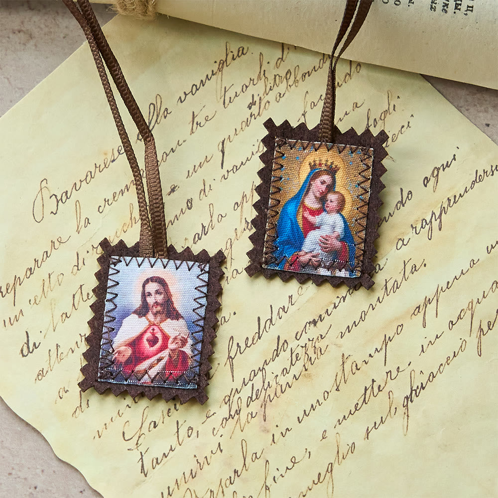 Christianartworkshop Sacred Heart and Madonna Scapular – A Dual Devoti ...