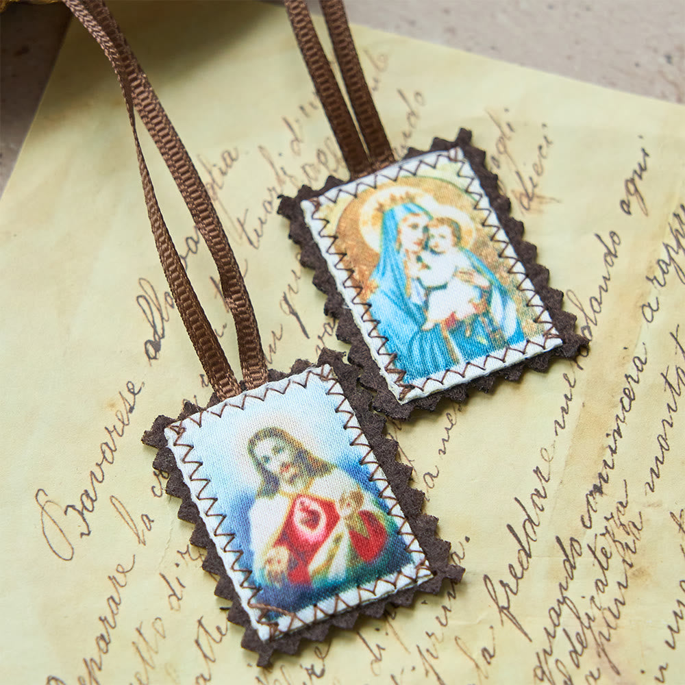 FREE Today: Sacred Heart and Madonna Scapular – A Dual Devotion to Jesus and Mary - Style-2 - image 1