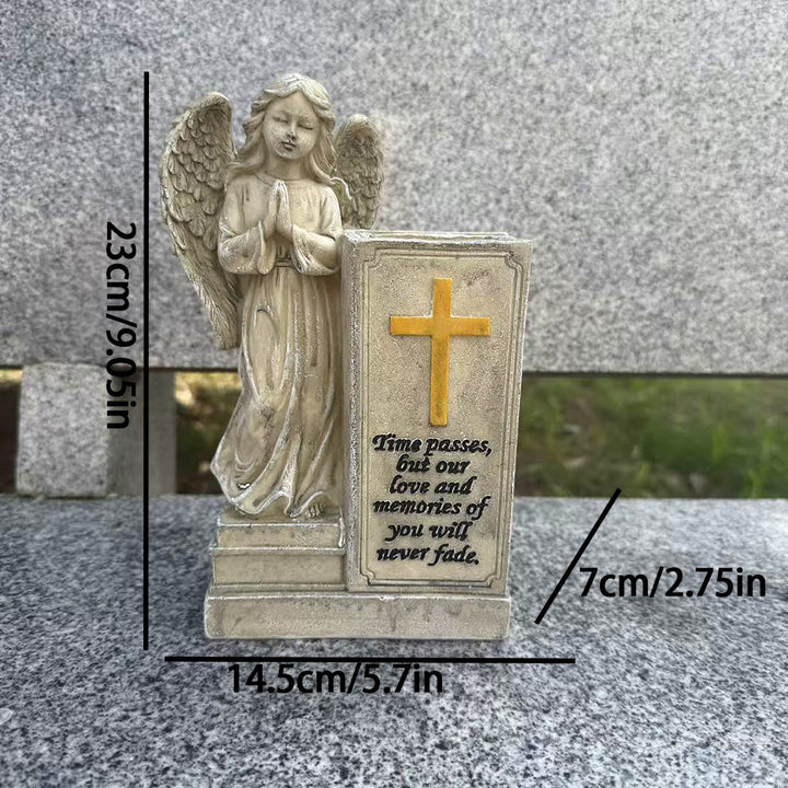 Christianartworkshop Praying Angel Cross Vase: Enduring Love in Faith - image 4