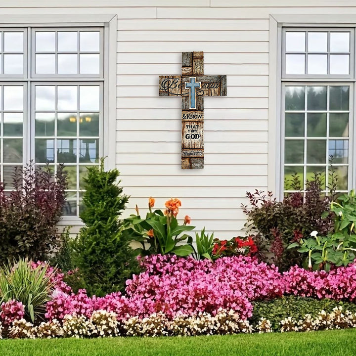 Christianartworkshop Rustic Wood Cross Collection: His Peace in Every Grain - image 7