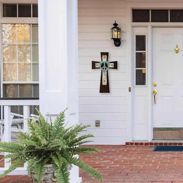 Christianartworkshop Rustic Wood Cross Collection: His Peace in Every Grain - image 9