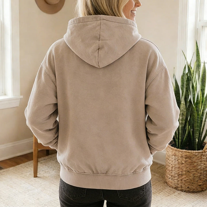 Christianartworkshop Cross Motif Hooded Jacket: All Things Through Christ for Church & Daily - image 9