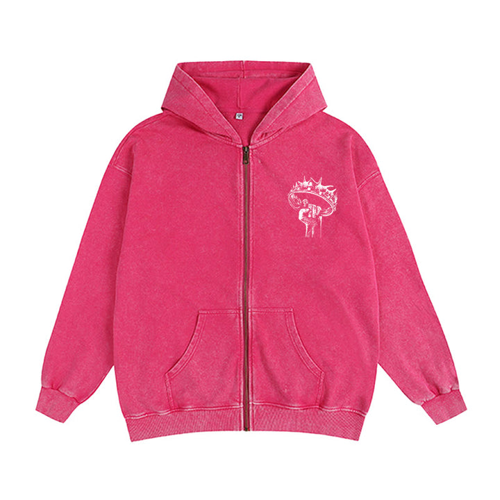 Christianartworkshop Jesus is King Hooded Jacket: Stylish Faith with Revelation 22:13 - image 16