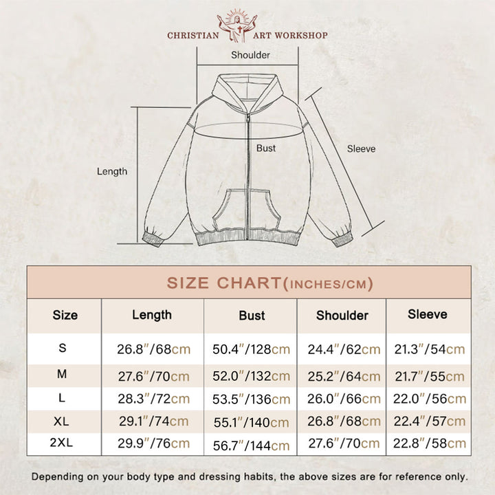 Christianartworkshop Faith Path Cross Hooded Jacket: The Way The Truth The Life in Casual Wear - image 1