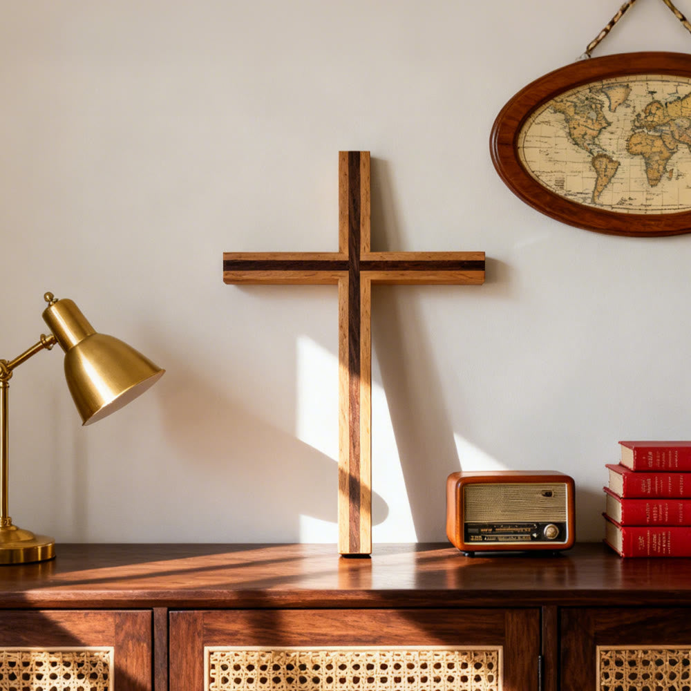 Christianartworkshop Organic Cross Wall Decor: Quiet Reminder of His Sacrifice - Wood - image 0