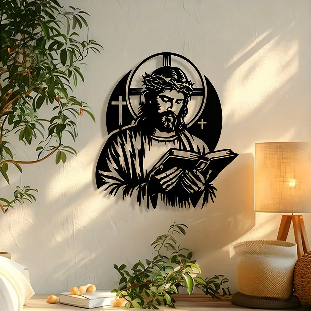 Christianartworkshop Holding The Word Metal Decor: Soothing Grace for Seeking Days - image 1