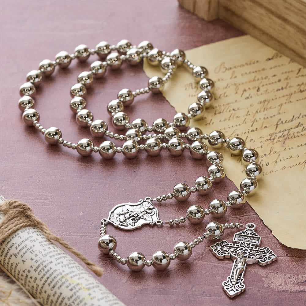 Christianartworkshop Archangel Guardian Battle Rosary: Protect-Focused Faith Beads - image 4