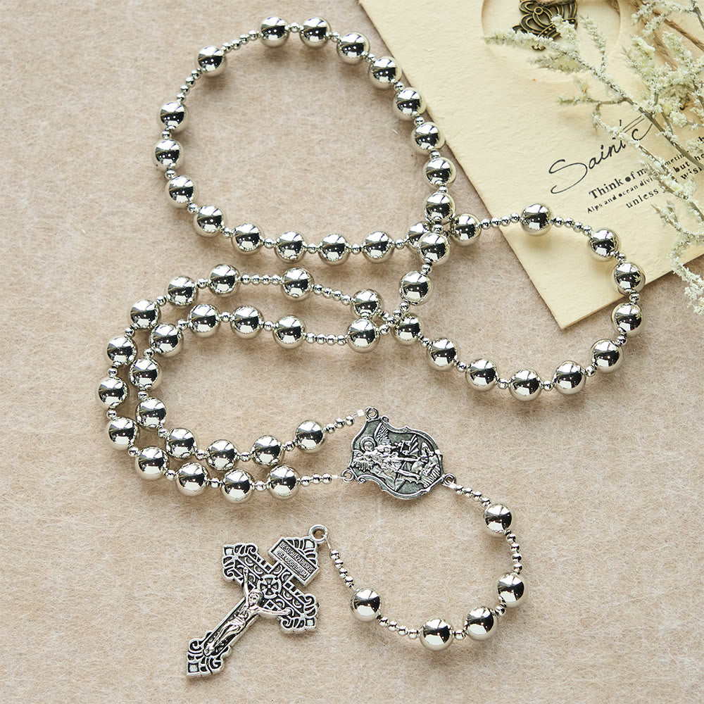 Christianartworkshop Archangel Guardian Battle Rosary: Protect-Focused Faith Beads - image 2
