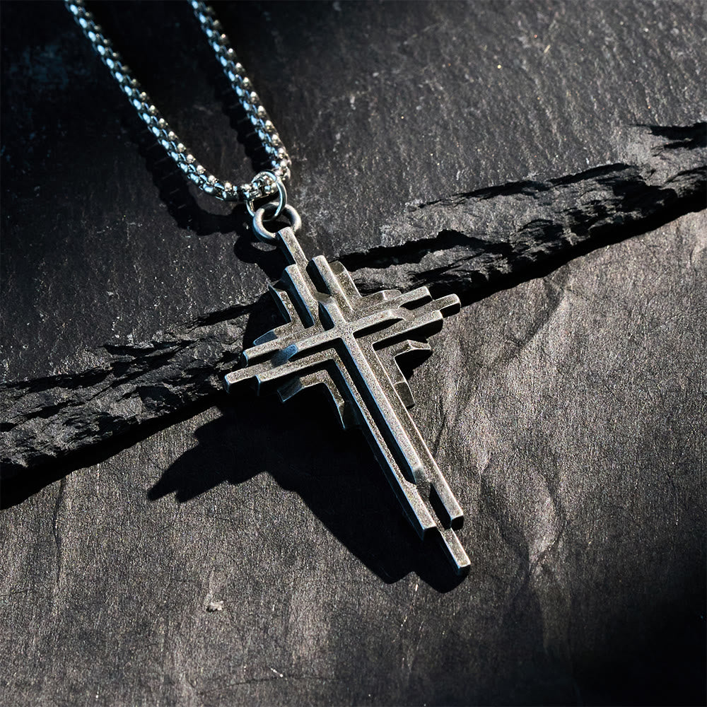 FREE Today: Structured Alloy Cross Necklace: Modern Layered Faith Jewelry - image 6