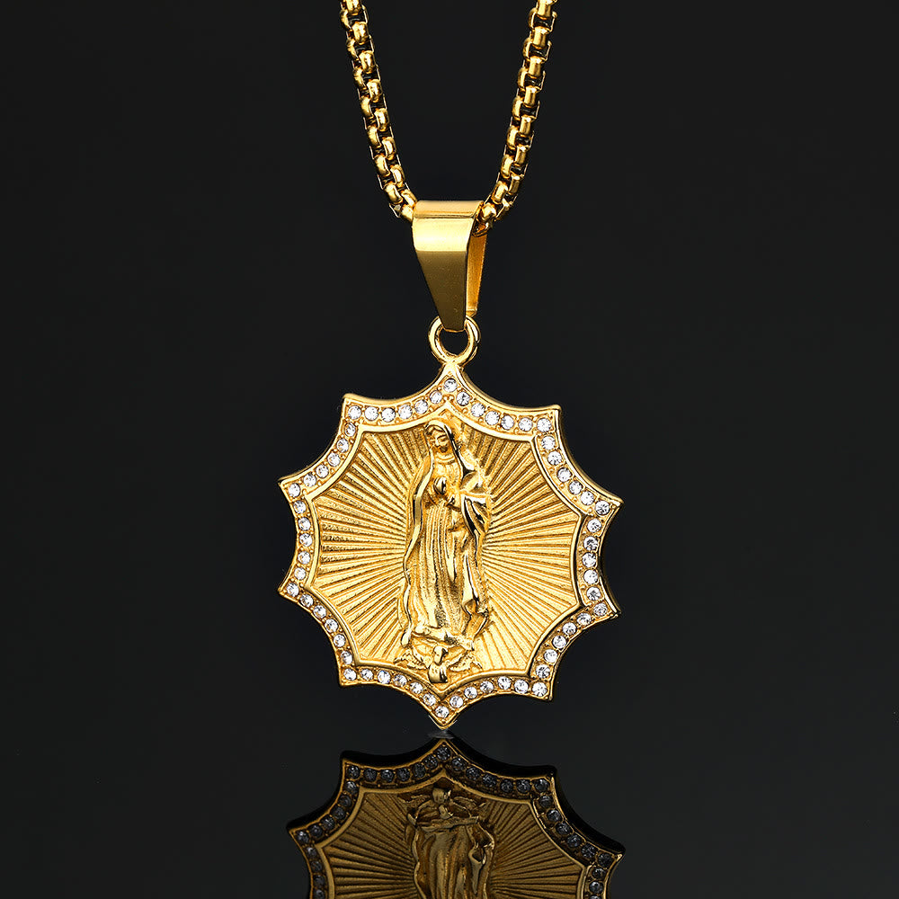 Christianartworkshop Divine Care Our Lady Necklace: Quiet Reminder of Her Presence - image 3