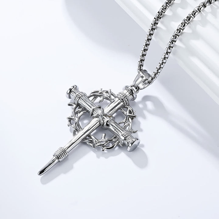 FREE Today: Three-Style Cross with Thron Necklace: Quiet Reminder of His Redemption - image 3