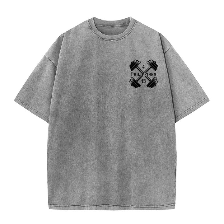 Christianartworkshop Not By My Strength, But His Unisex Washed T-Shirt - image 11