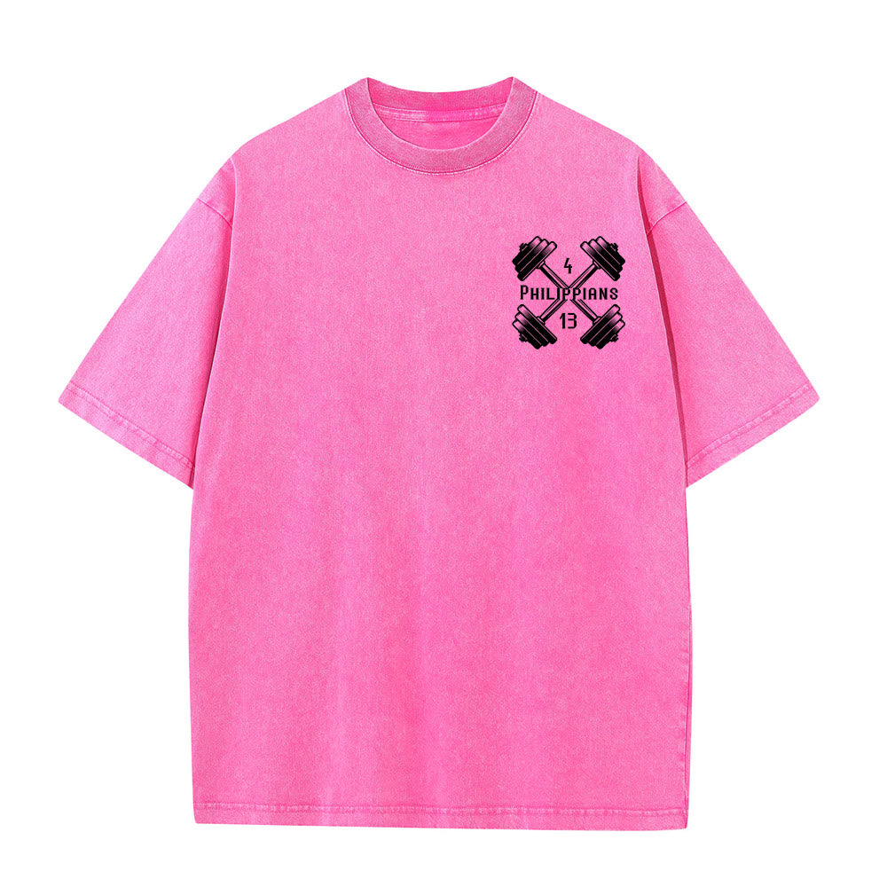 Christianartworkshop Not By My Strength, But His Unisex Washed T-Shirt - image 19