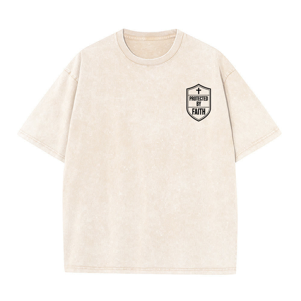 Christianartworkshop Strength in Him Isaiah 40:31 Graphic Unisex Washed T-Shirt - image 4