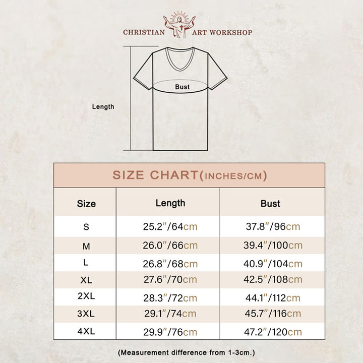 Christianartworkshop Women's Be The Light Faith Print V-Neck T-shirt - image 1